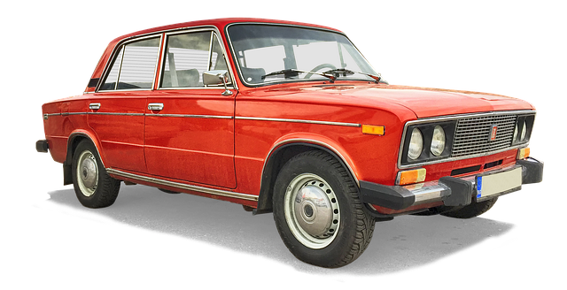 červené auto